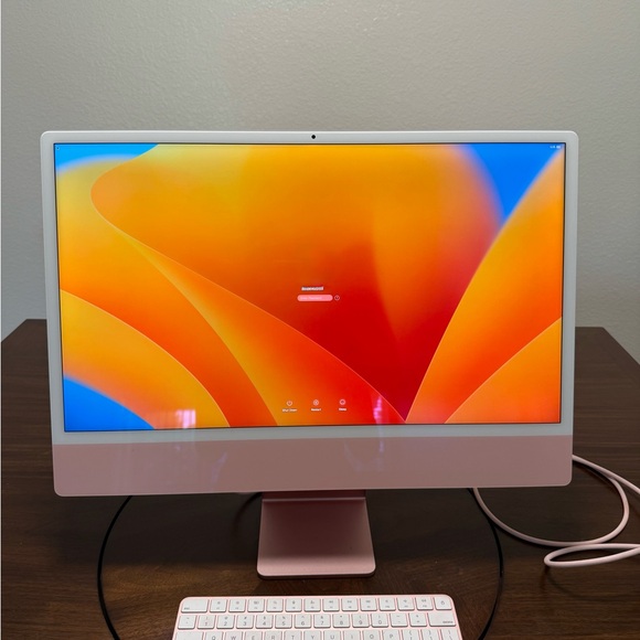 Apple iMac 24" (256GB SSD, Apple M1, 3.20GHz,8GB, 8-Core GPU) Pink (April, 2021) - Picture 1 of 7
